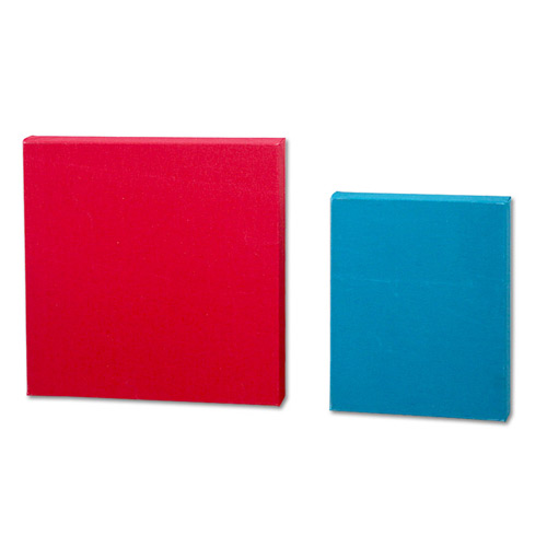 Canvas of Colorful Red & Blue Primer